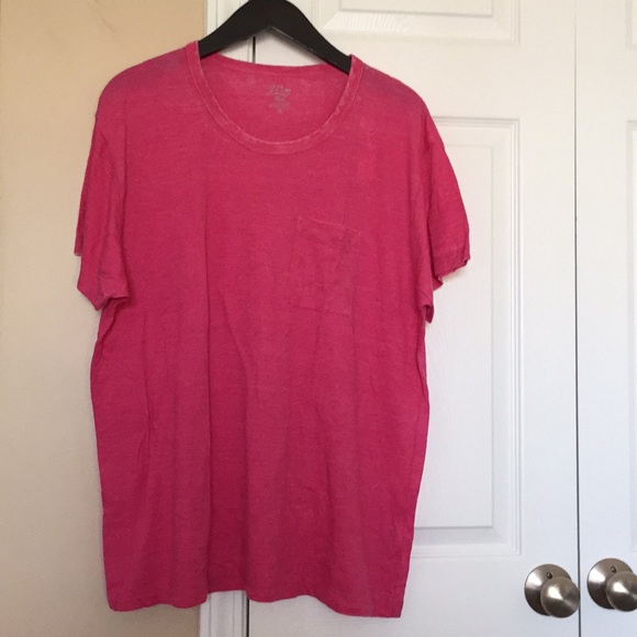 Jcrew Made In La Burnout Pocket Tshirt 